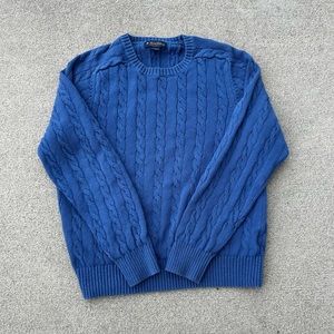 Women’s blue Brookes Brothers woven sweater